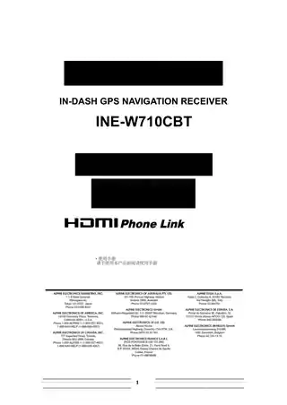 alpine阿尔派INE-W710CBT