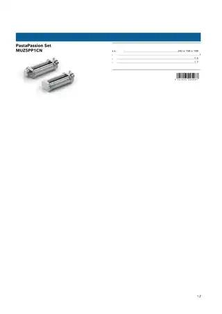 bosch博世MUZ5PP1CN