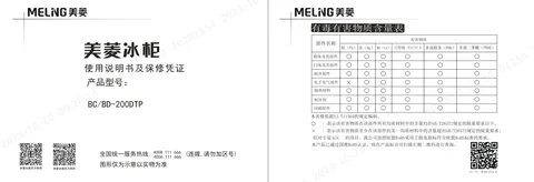 meiling美菱BC_BD-200DTP