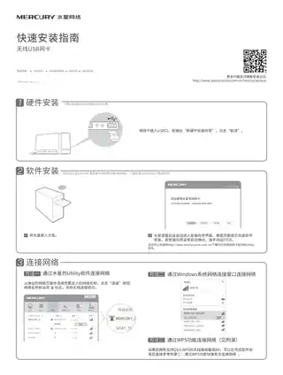 mercury水星MW150US多机型快速安装指南