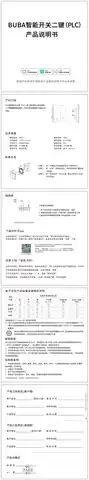 BUBA智能开关二键(PLC)