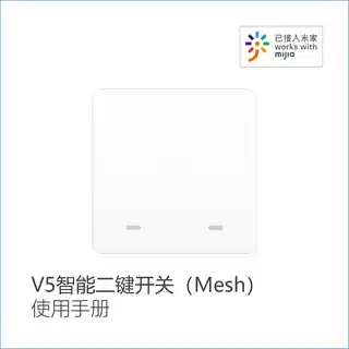 V5智能二键开关（Mesh）
