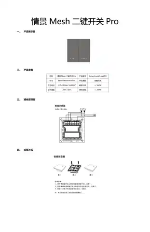 情景Mesh二键开关Pro