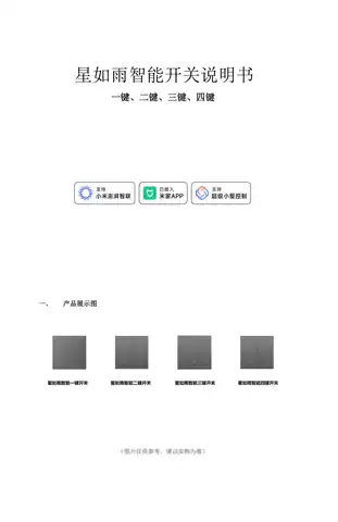星如雨智能开关（二键）