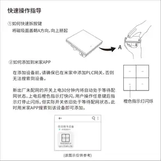 智能墙壁开关QH1（四键PLC版）