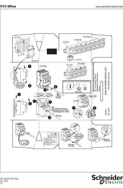 schneider施耐德GVAN说明页
