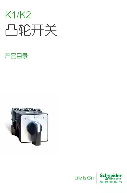 schneider施耐德K1-K2凸轮开关选型指南