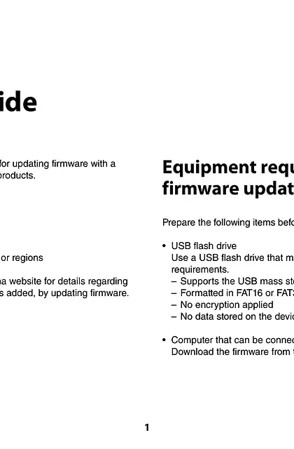 yamaha雅马哈MusicCastBAR400(YAS408)_MusicCastBAR40(YMS4080)_ATS4080_Firmware_Update_Installation_Manual
