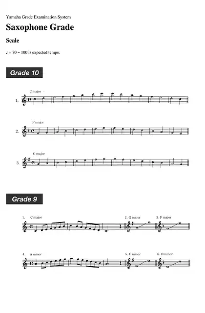 yamaha雅马哈Scales